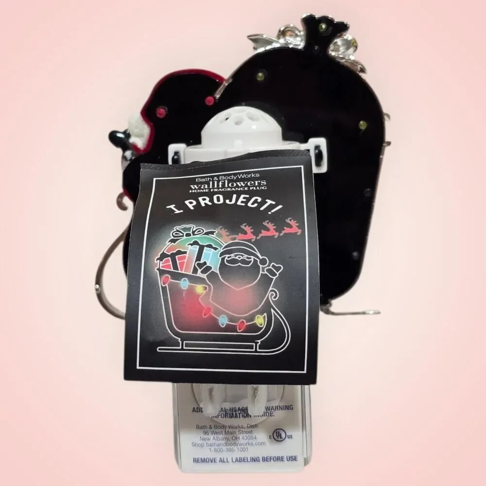 Bath & Body Works SANTA'S SLEIGH PROJECTOR Wallflower‎ Plug NIGHTLIGHT Light Up